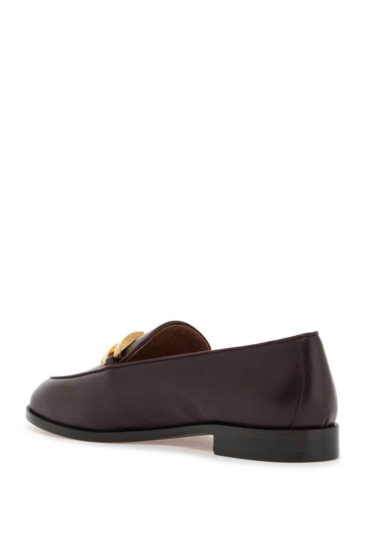 AQUAZZURA smooth leather brandi loafers in