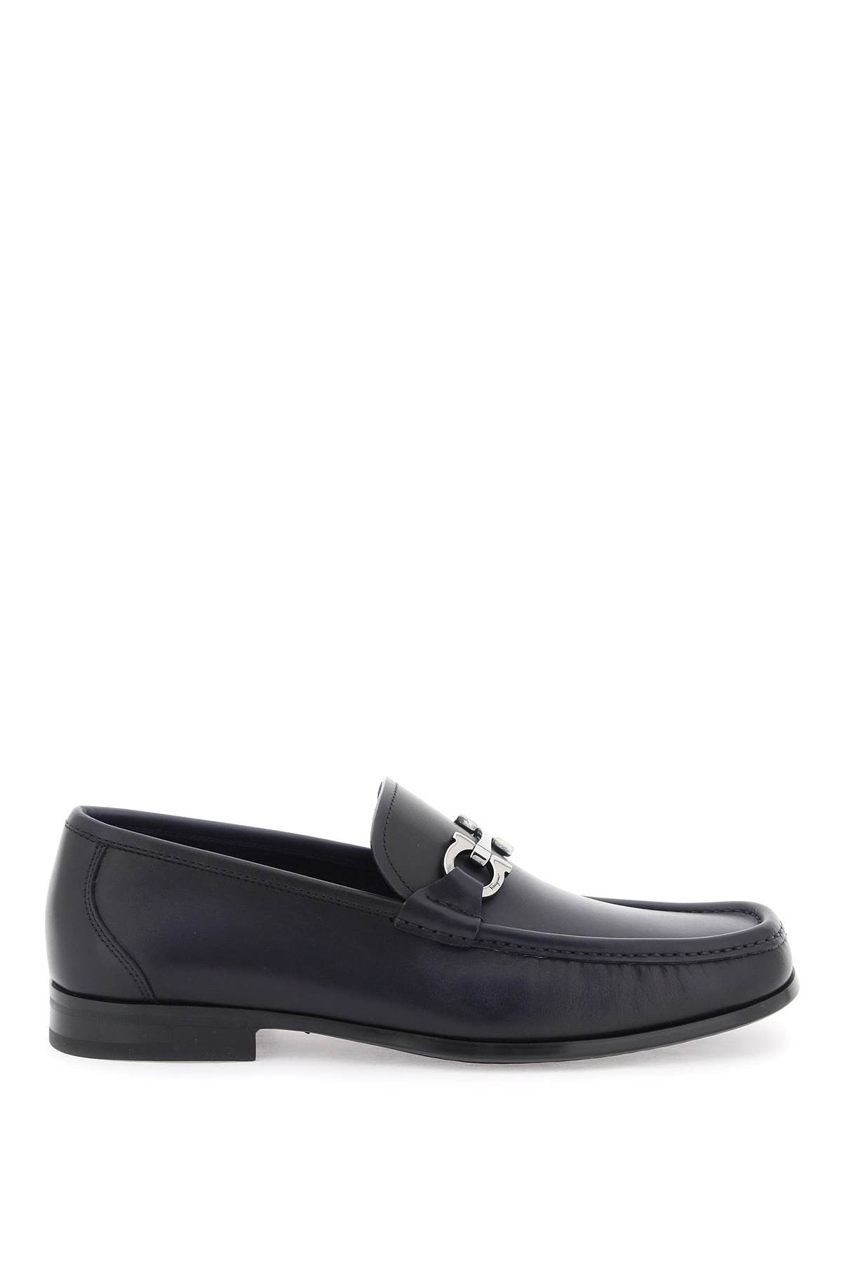 Ferragamo smooth leather loafers with gancini