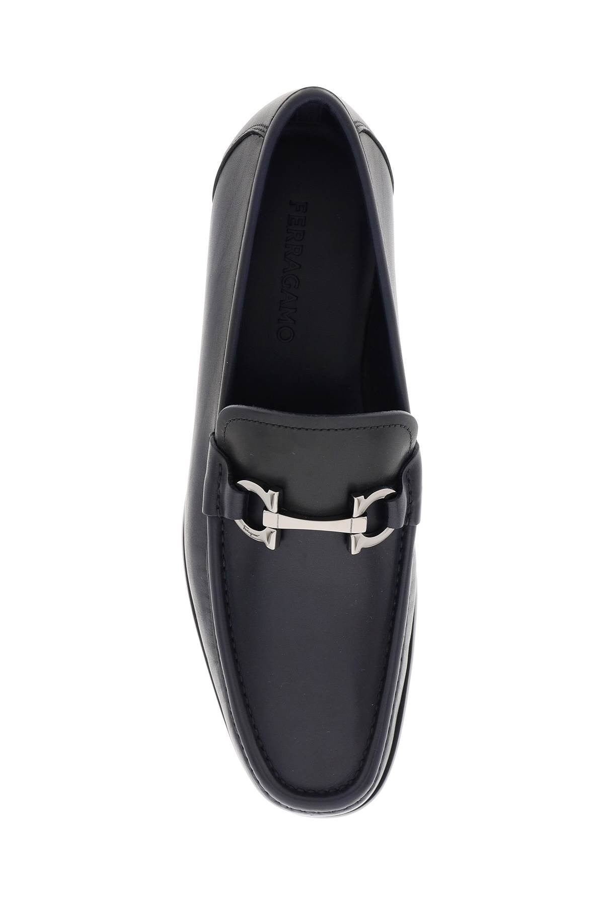 Ferragamo smooth leather loafers with gancini