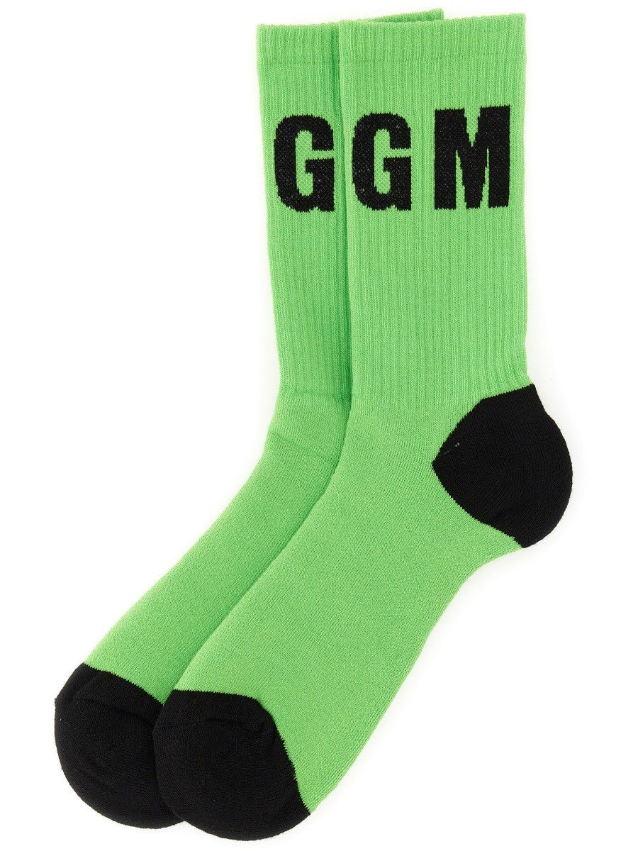 msgm SOCKS WITH LOGO