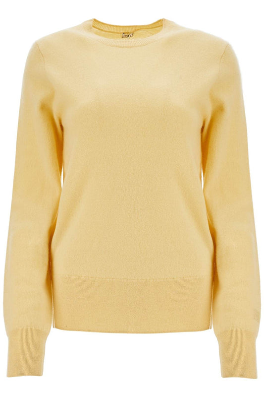 TOTEME soft yellow cashmere sweater crew neck