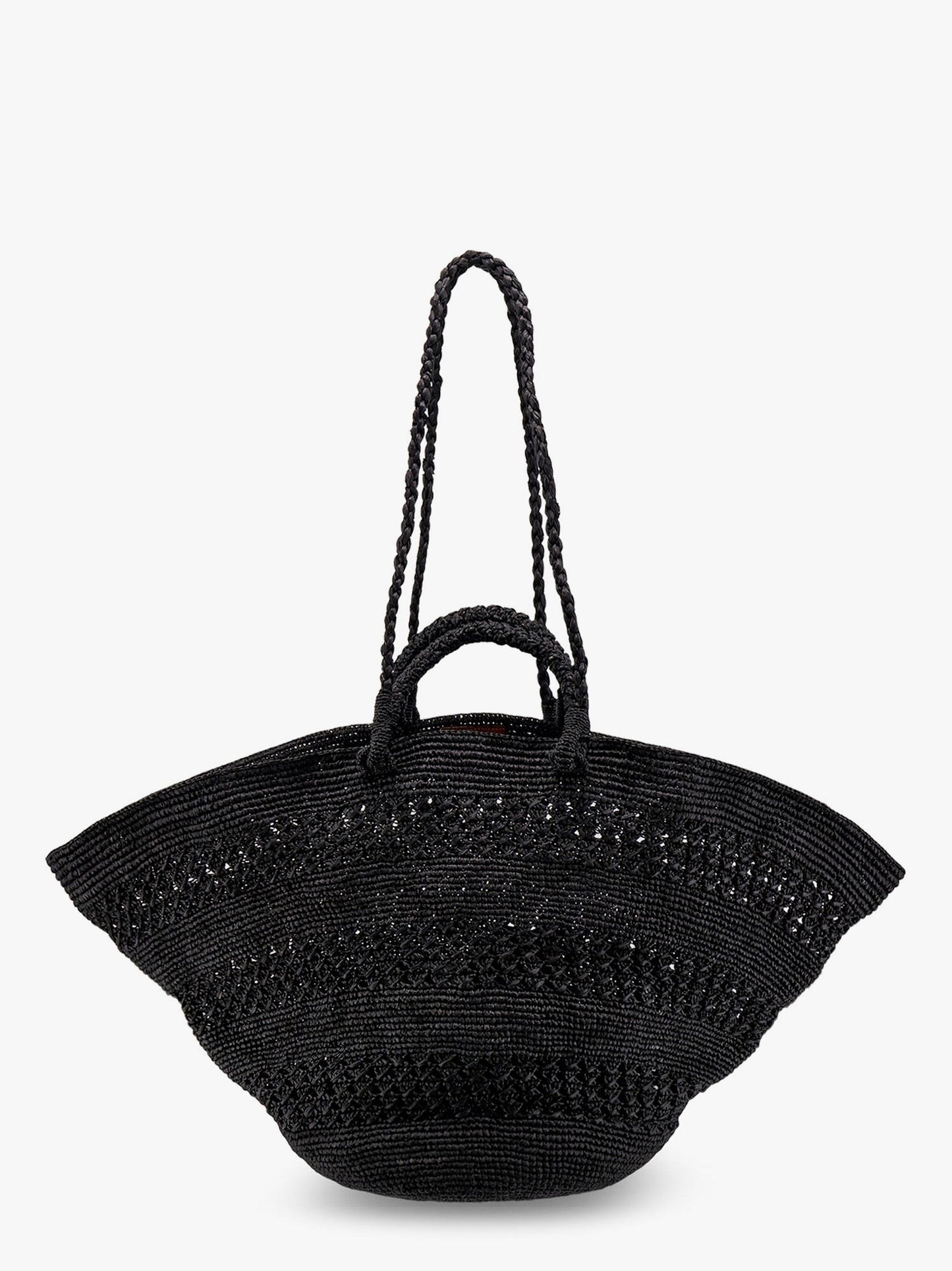 IBELIV Sol perforated rafia handbag