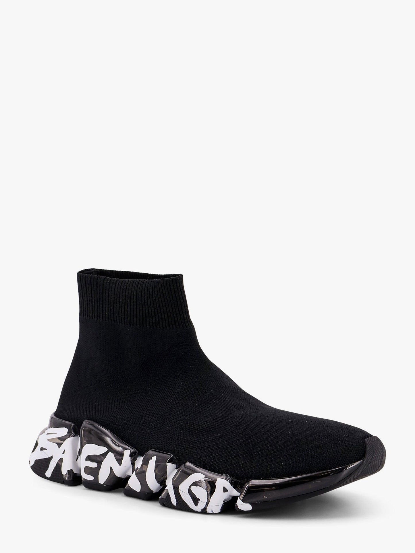 Balenciaga Speed 2.0 graffiti recycled knit sneaker