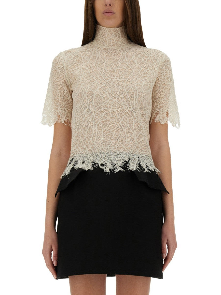 Alexander Mcqueen SPIDER WEB LACE TOP