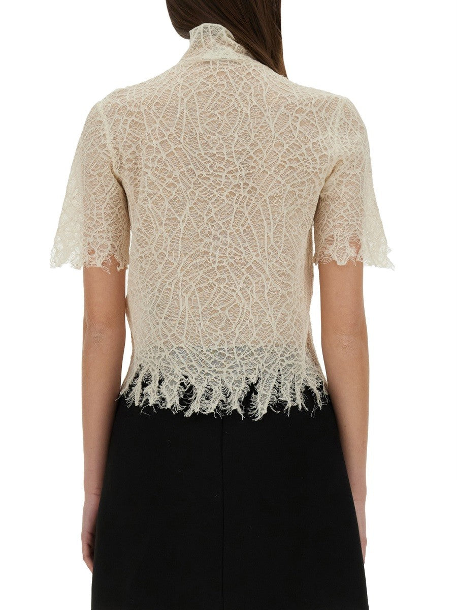 Alexander Mcqueen SPIDER WEB LACE TOP