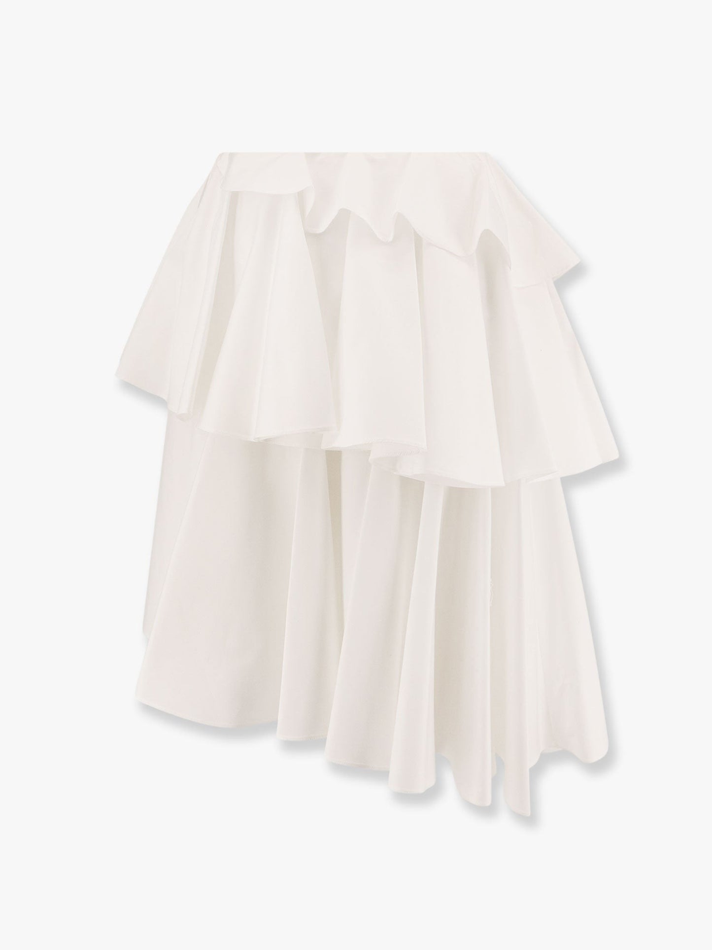 ALAIA Spiral cotton popeline skirt