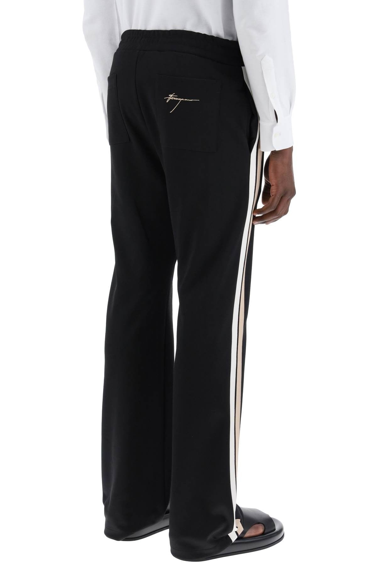 Ferragamo sporty pants with side stripes