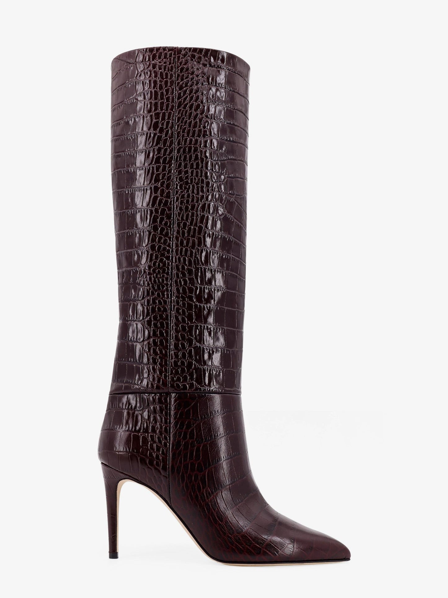 PARIS TEXAS Stiletto Embossed Croco leather boots