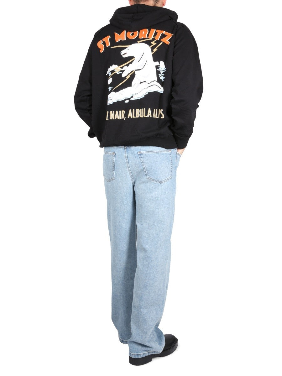 BALLY CURLING ST.MORITZ BEAR SWEATSHIRT