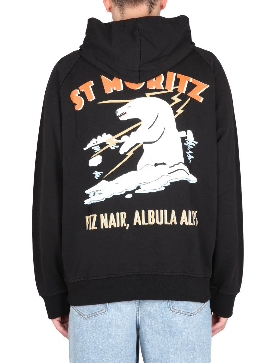 BALLY CURLING ST.MORITZ BEAR SWEATSHIRT