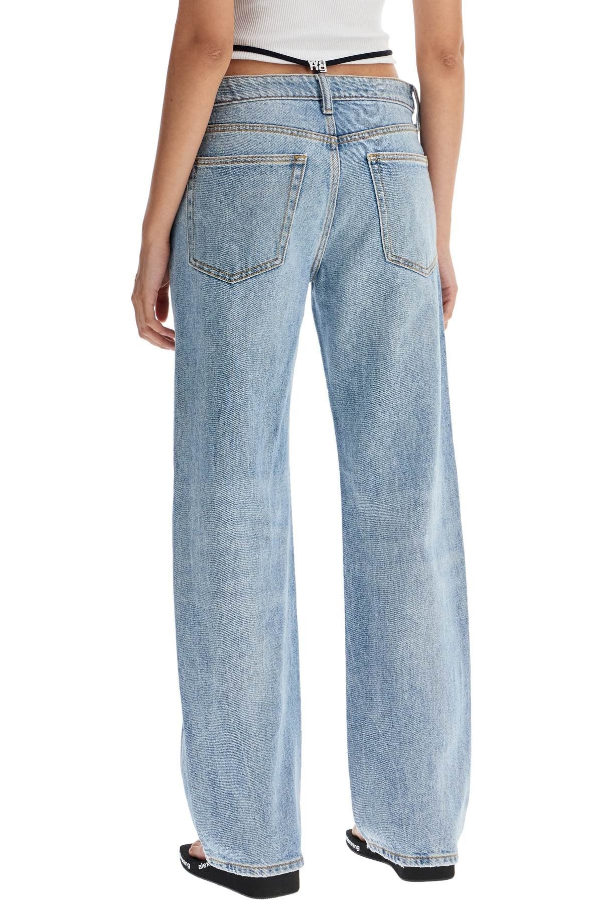 Alexander Wang straight jeans with integrated thong