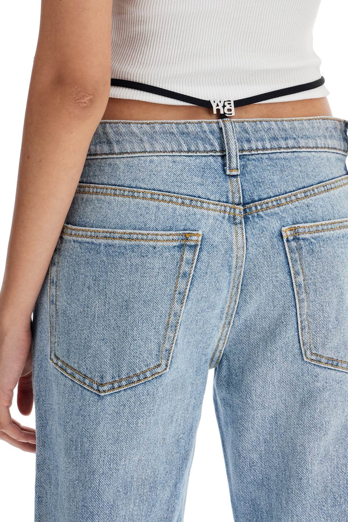 Alexander Wang straight jeans with integrated thong