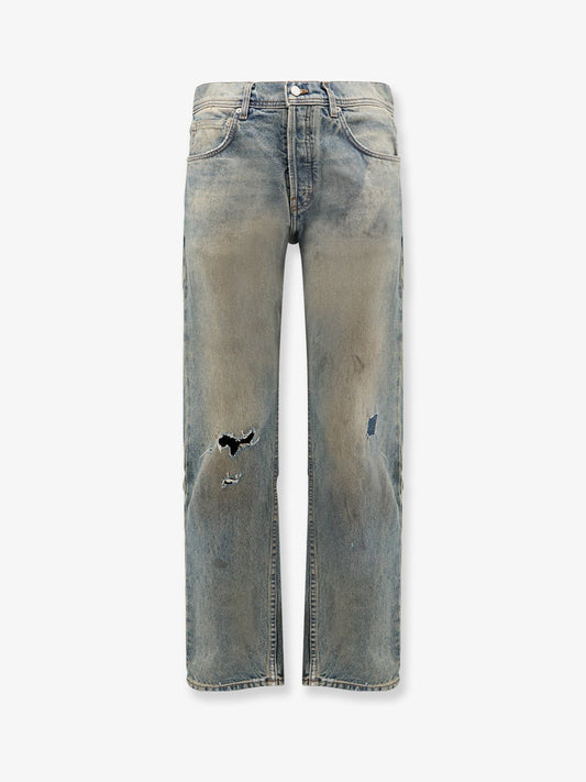 ENFANTS RICHES DEPRIMES Straight leg jeans with destroyed effect