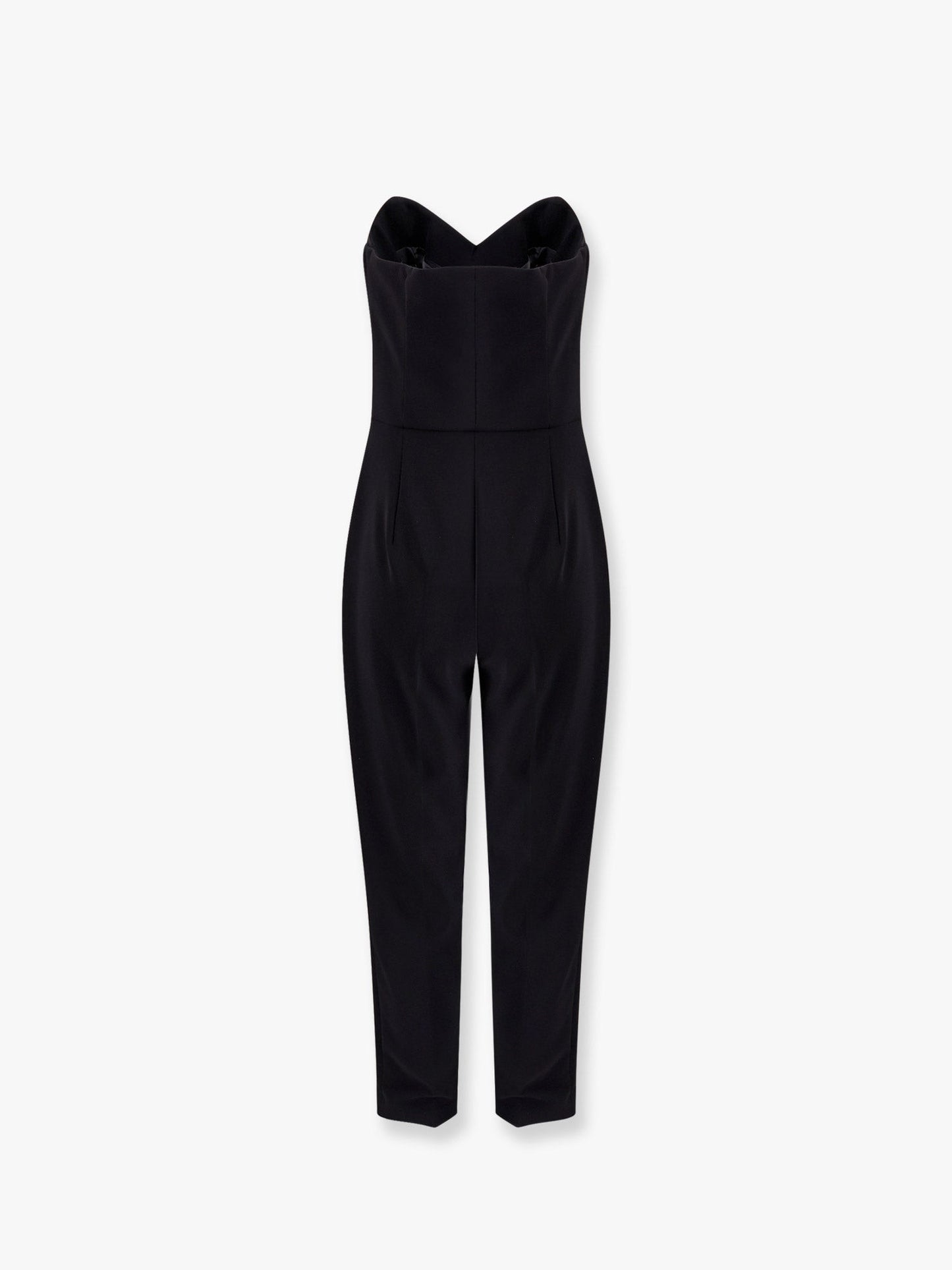 Elisabetta Franchi Strapless jumpsuit with waist belt
