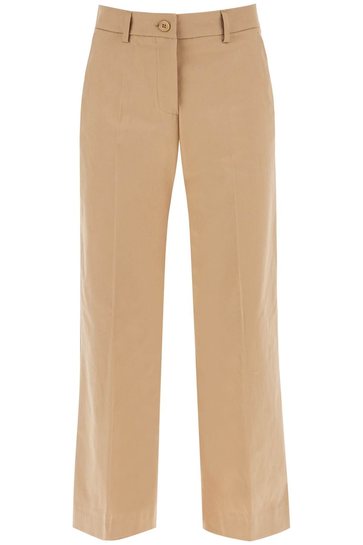 WEEKEND MAX MARA stretch cotton cropped pants