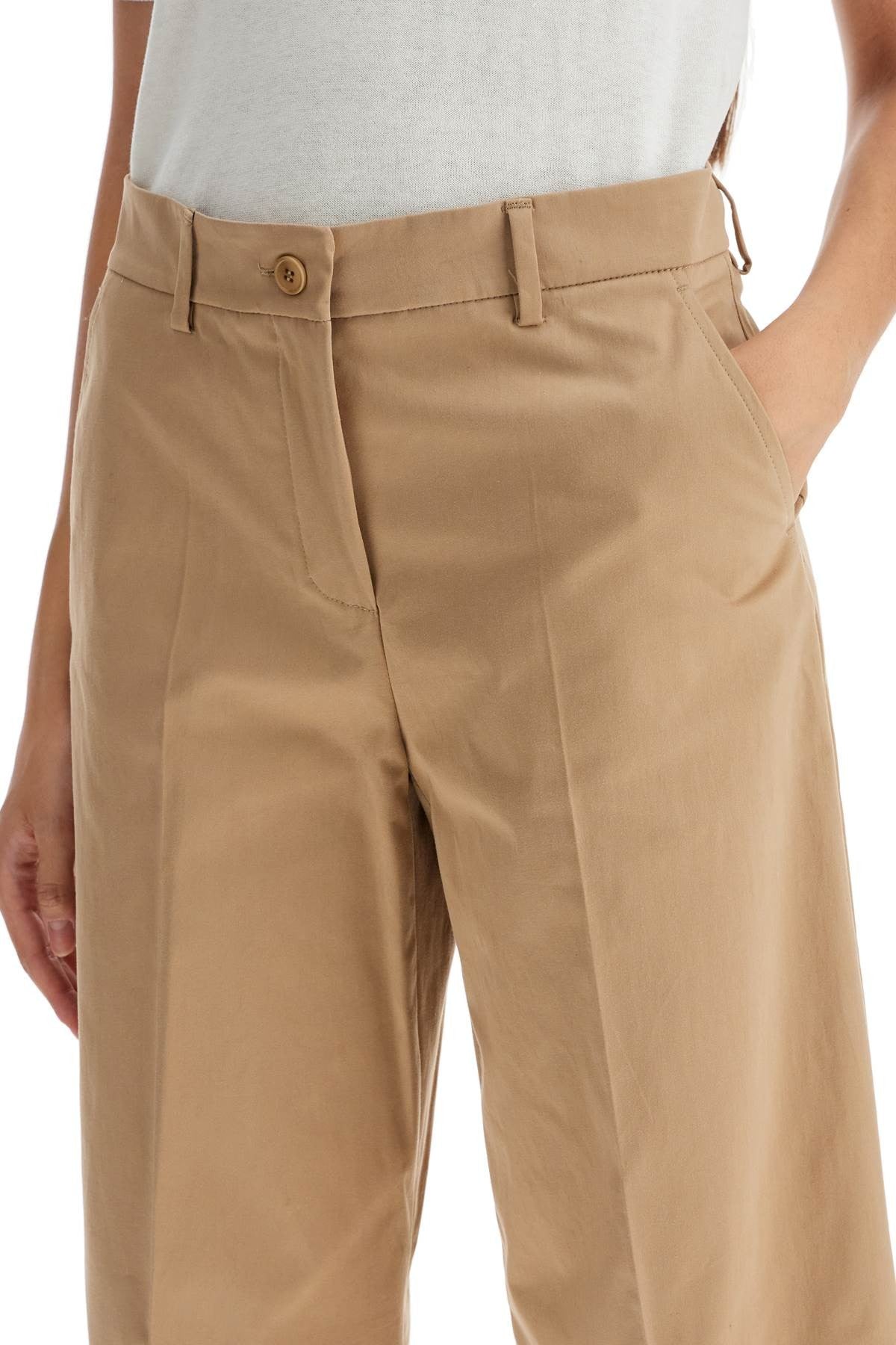 WEEKEND MAX MARA stretch cotton cropped pants