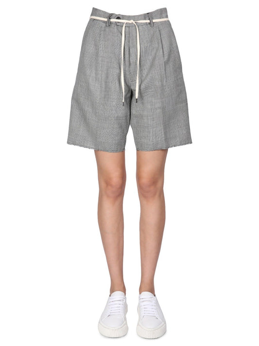 ASPESI STRETCH FLANNEL BERMUDA SHORTS