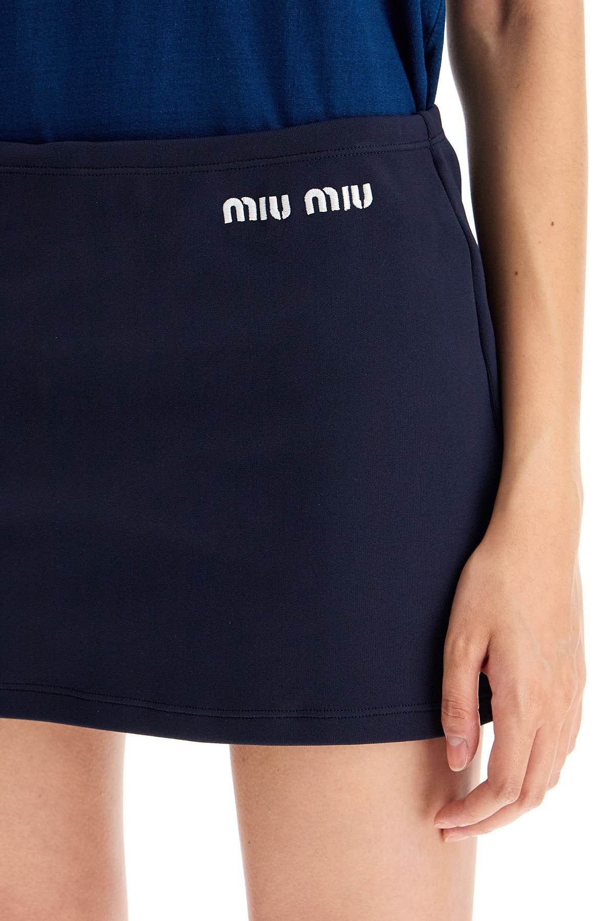 Miu Miu stretch knit mini skirt