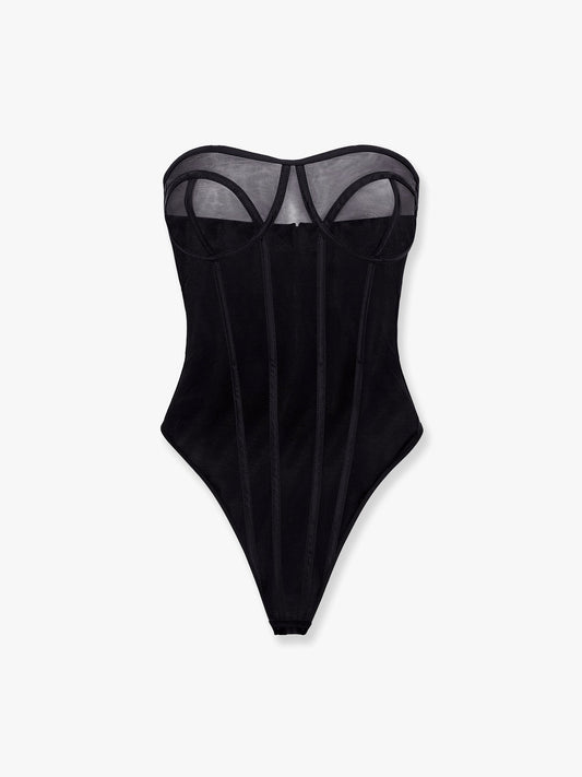 MVP WARDROBE Stretch nylon Bustier Top