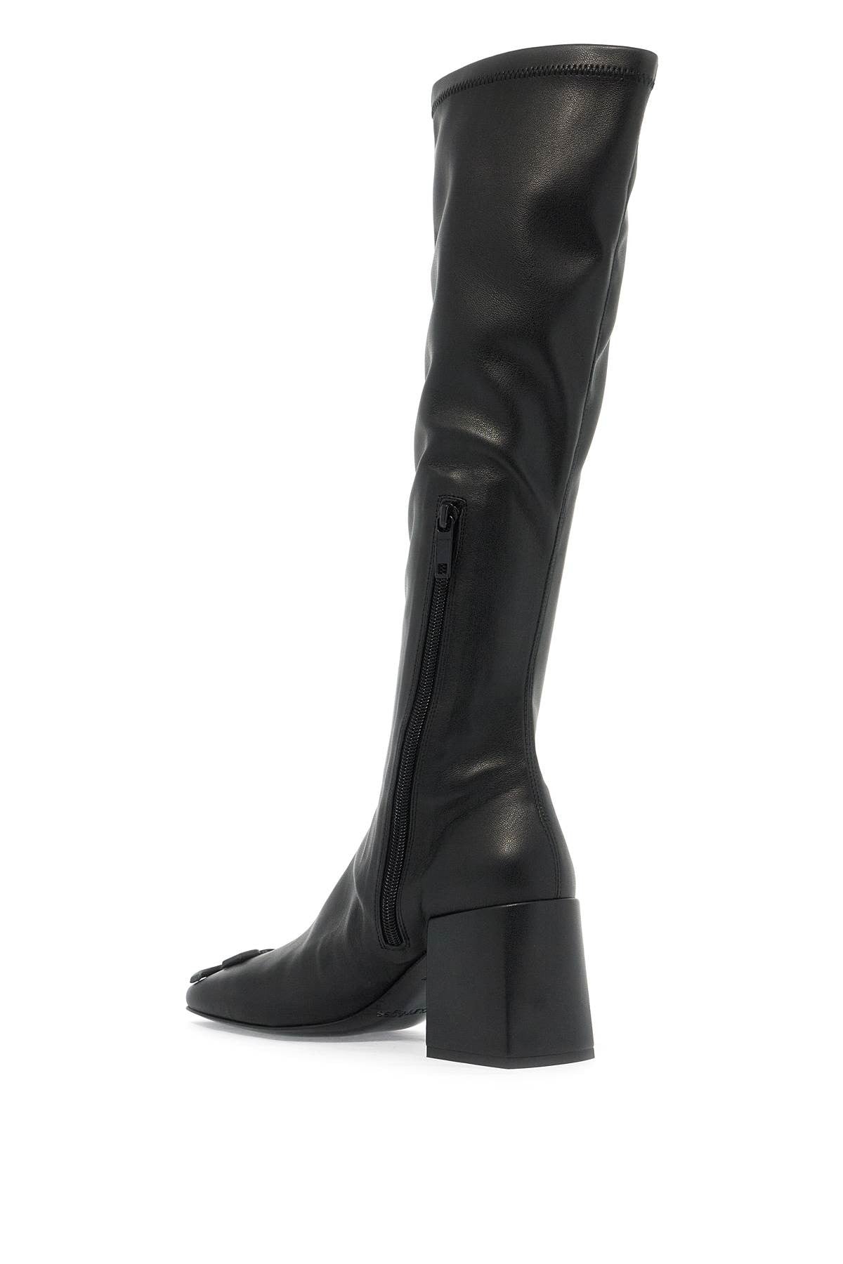 COURREGES stretch reedition eco-leather boots