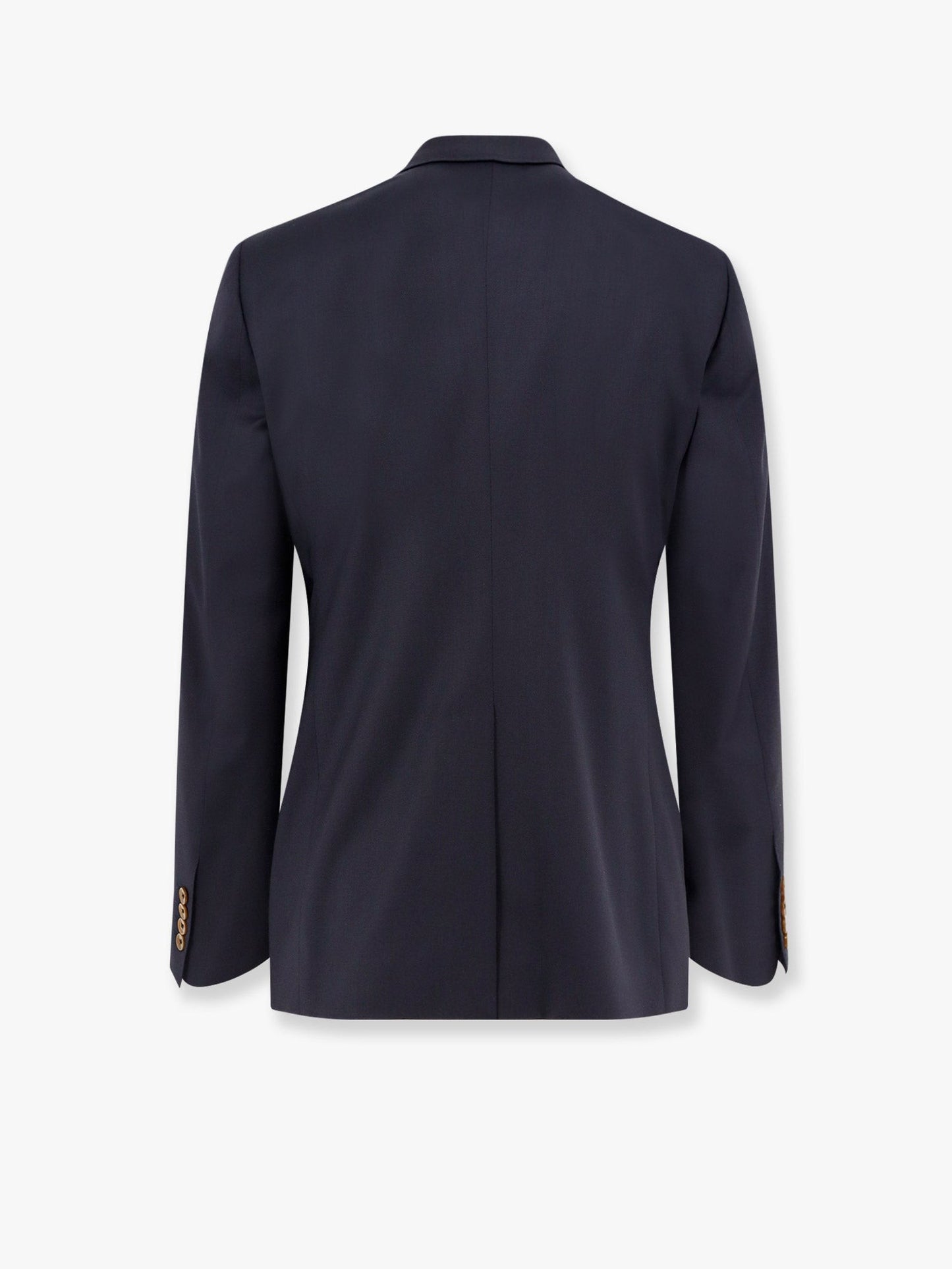 Dolce & Gabbana Stretch virgin wool blazer with frontal logo patch
