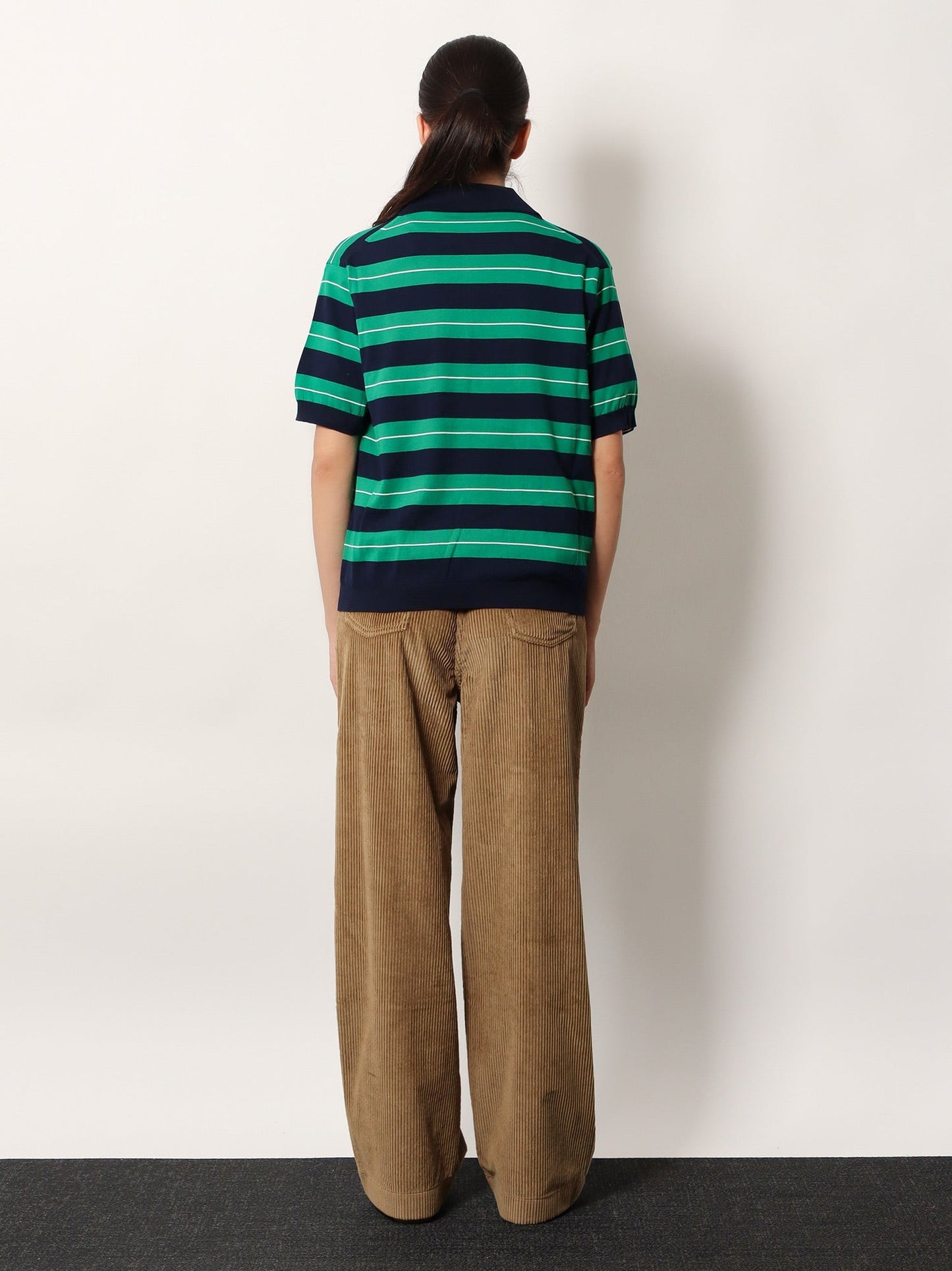 Miu Miu Striped cotton polo shirt