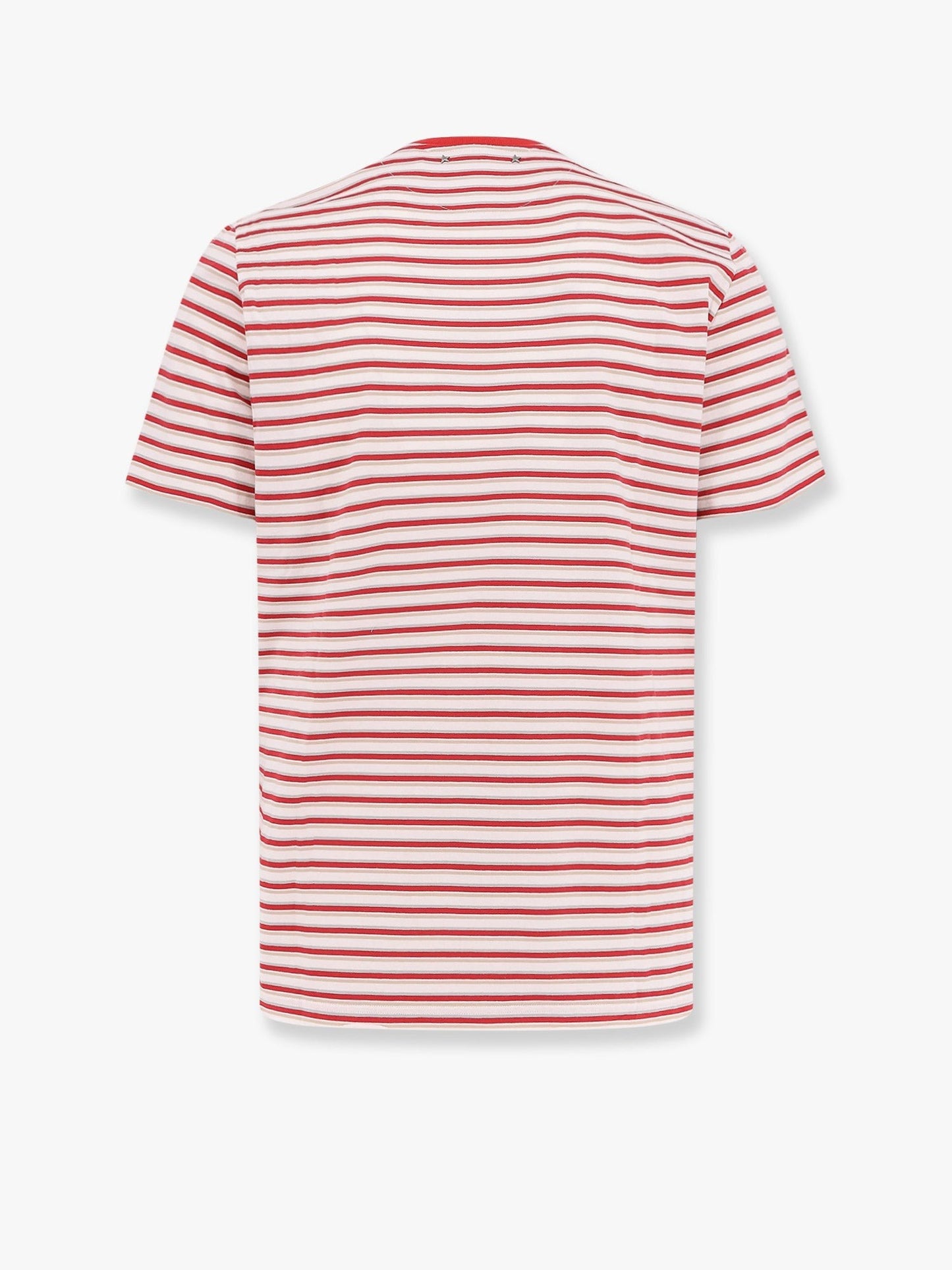 Golden Goose Deluxe Brand Striped cotton t-shirt with logo