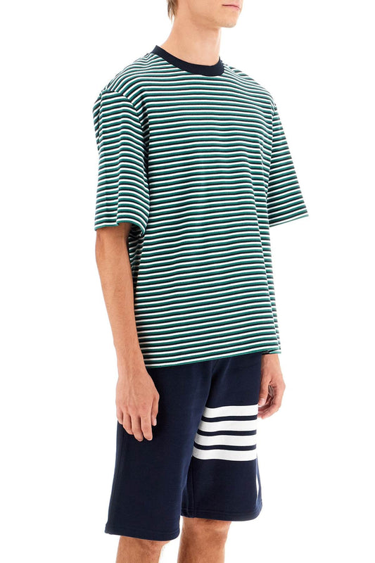 THOM BROWNE "striped oversized jersey t-shirt"