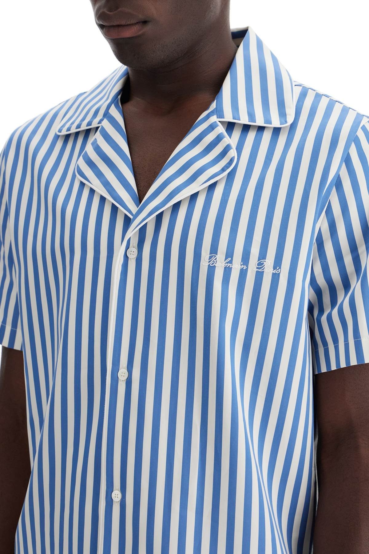 Balmain striped pajama shirt for