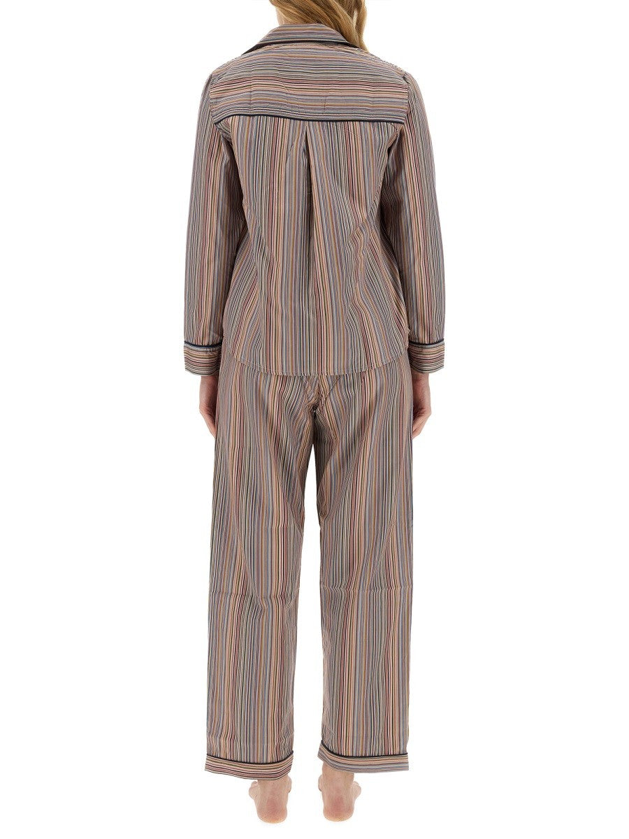 Paul Smith STRIPED PATTERN PAJAMA SET