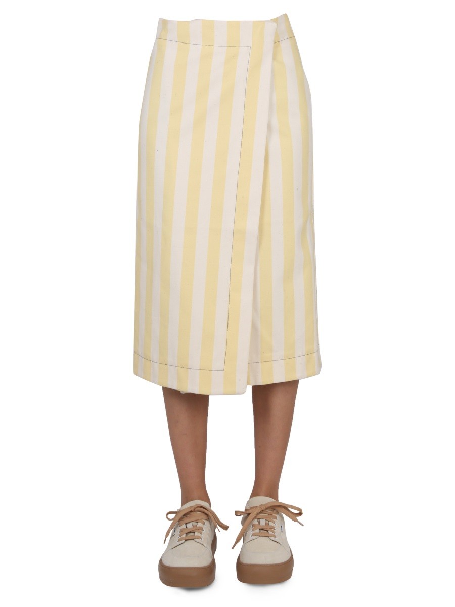 SUNNEI STRIPED PATTERN SKIRT