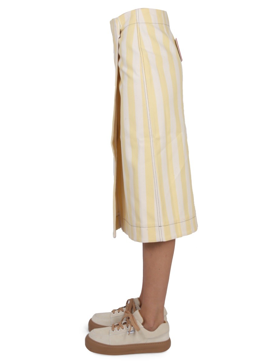 SUNNEI STRIPED PATTERN SKIRT