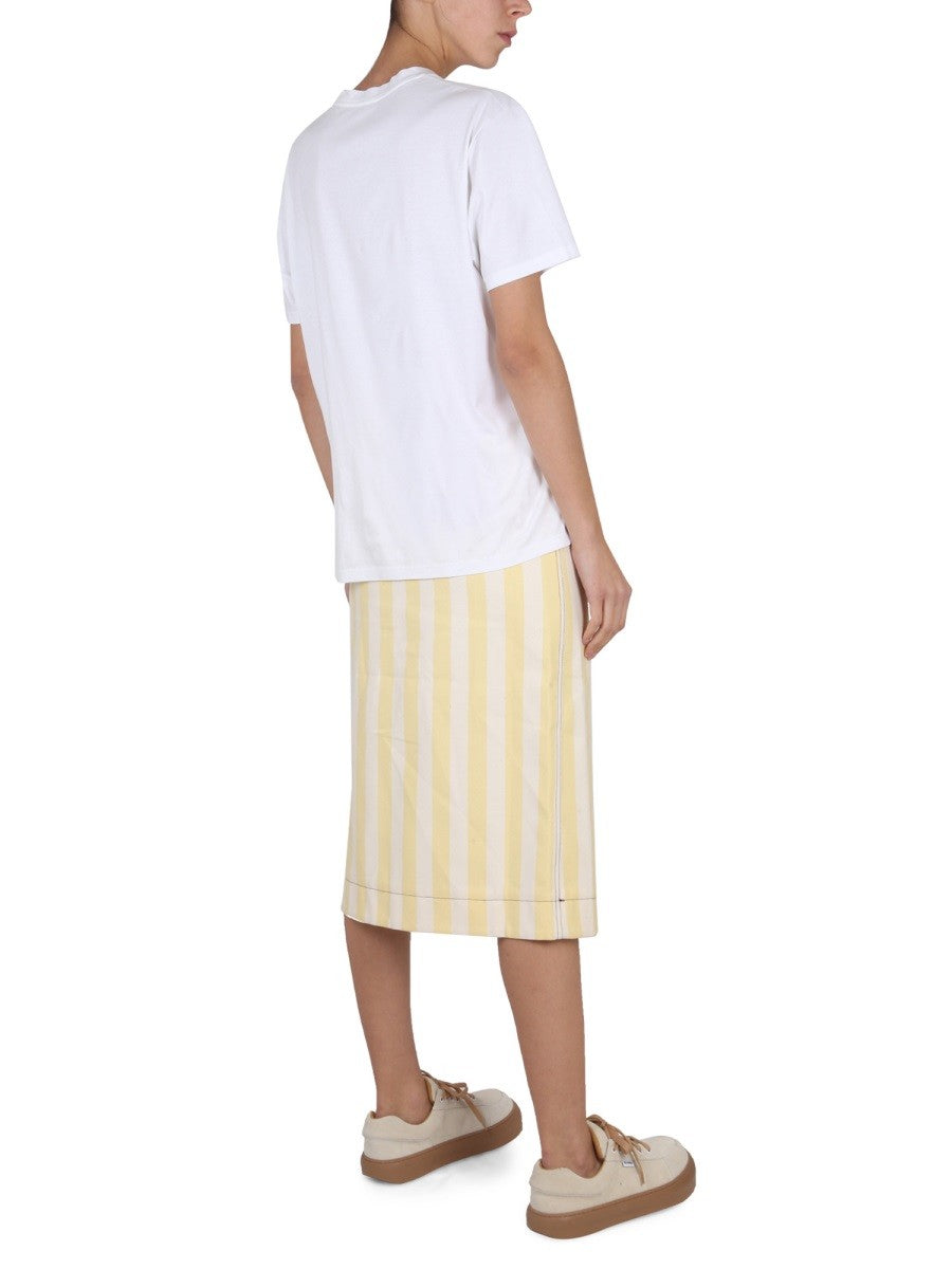 SUNNEI STRIPED PATTERN SKIRT