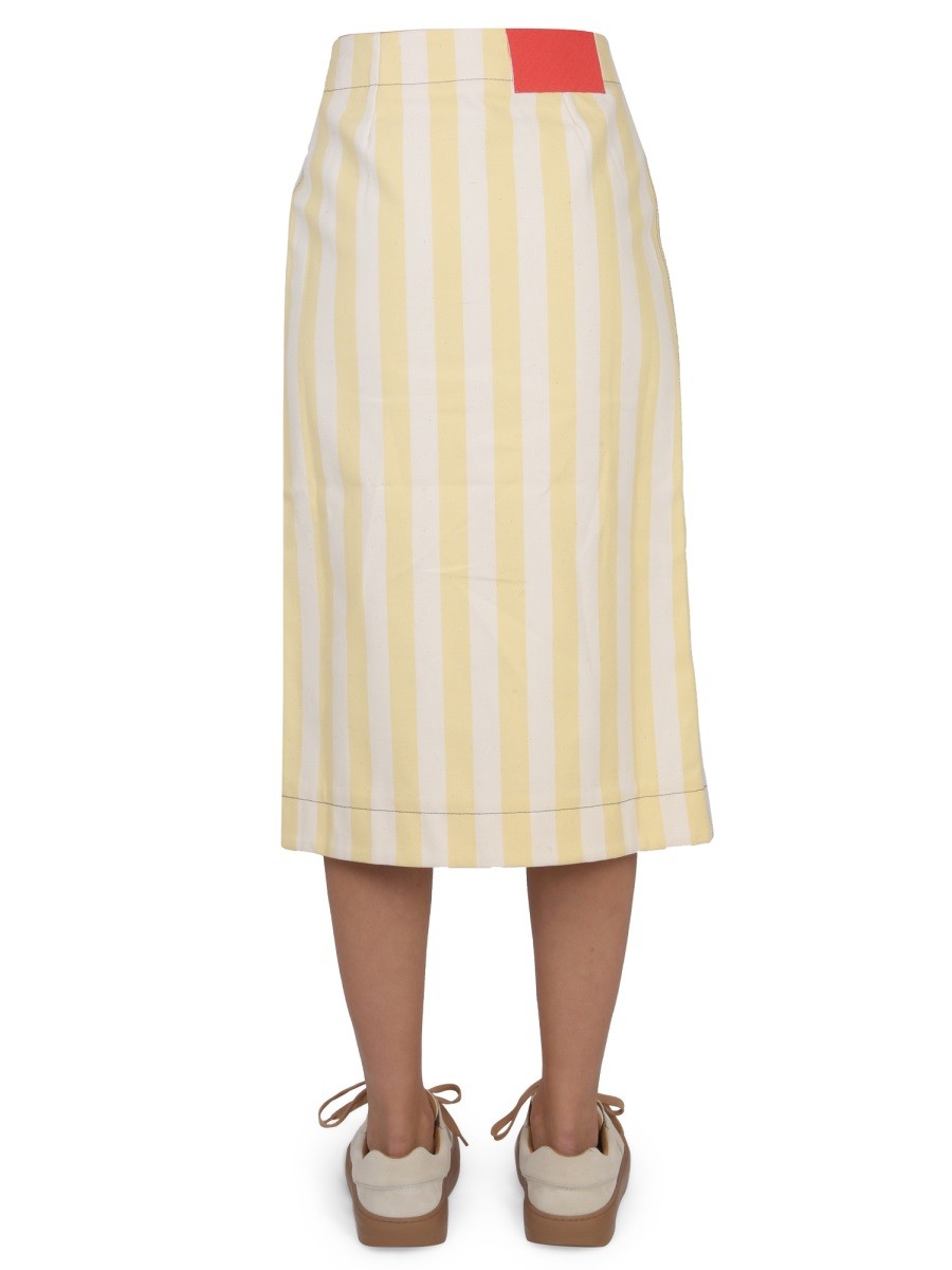 SUNNEI STRIPED PATTERN SKIRT