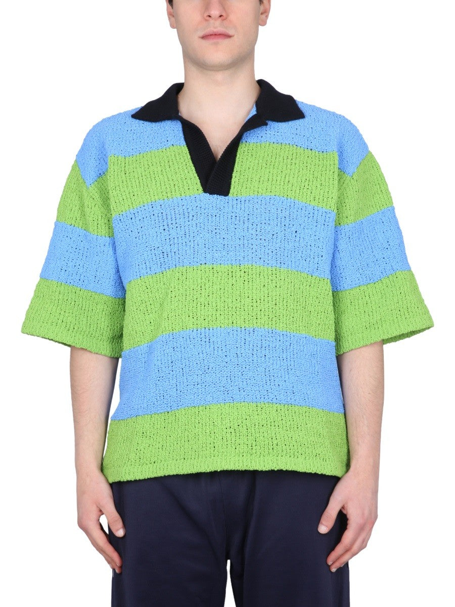 SUNNEI STRIPED POLO.