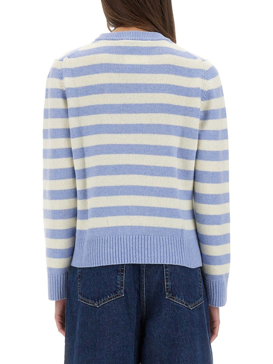 GANNI STRIPED SWEATER