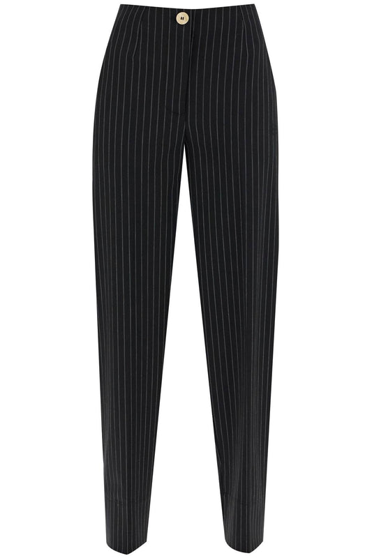 GANNI striped tapered trousers