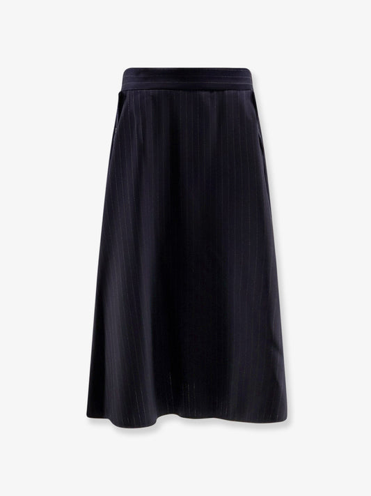 Golden Goose Deluxe Brand Striped virgin wool midi skirt