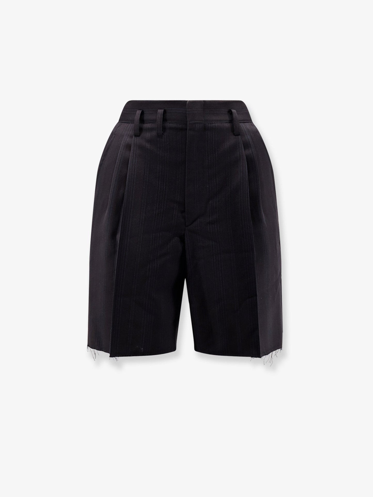 Maison Margiela Striped virgin wool shorts