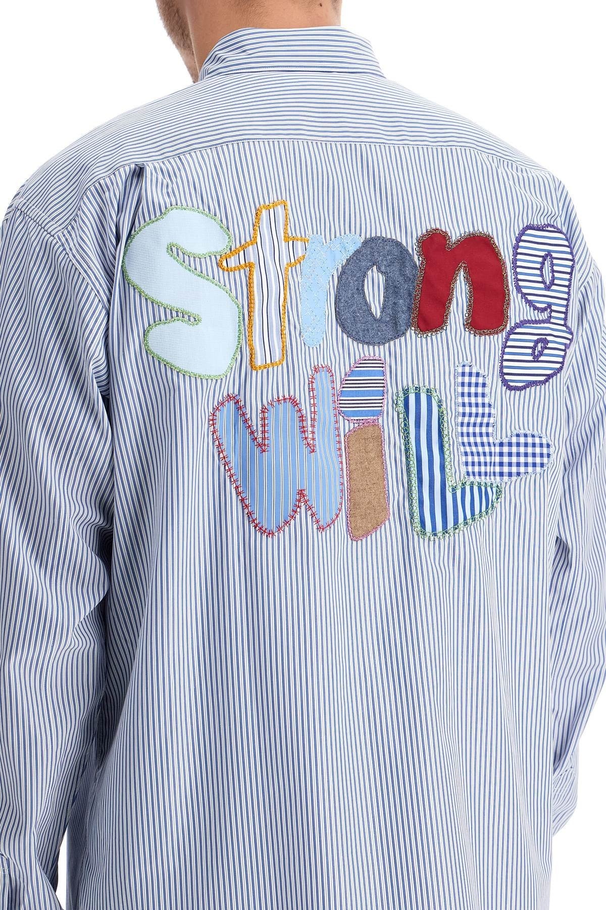 COMME DES GARCONS SHIRT 'strong will' striped