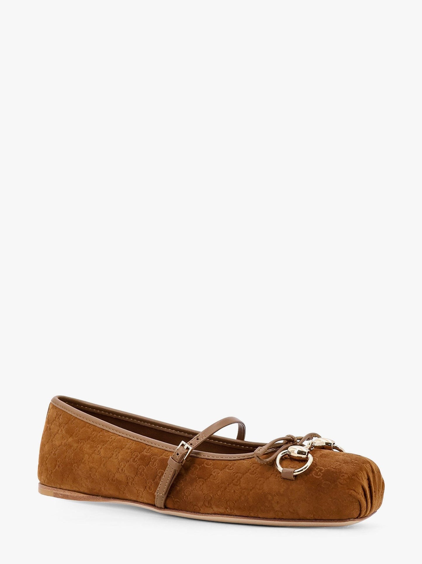 Gucci Suede ballerinas with all-over GG motif