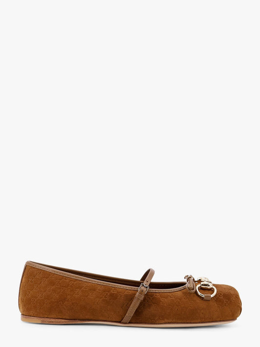 Gucci Suede ballerinas with all-over GG motif