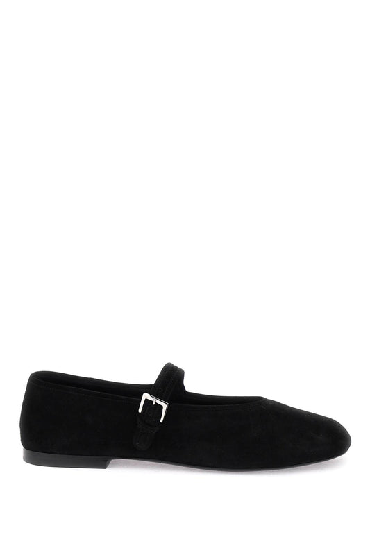 THE ROW suede boheme mj ballet flats