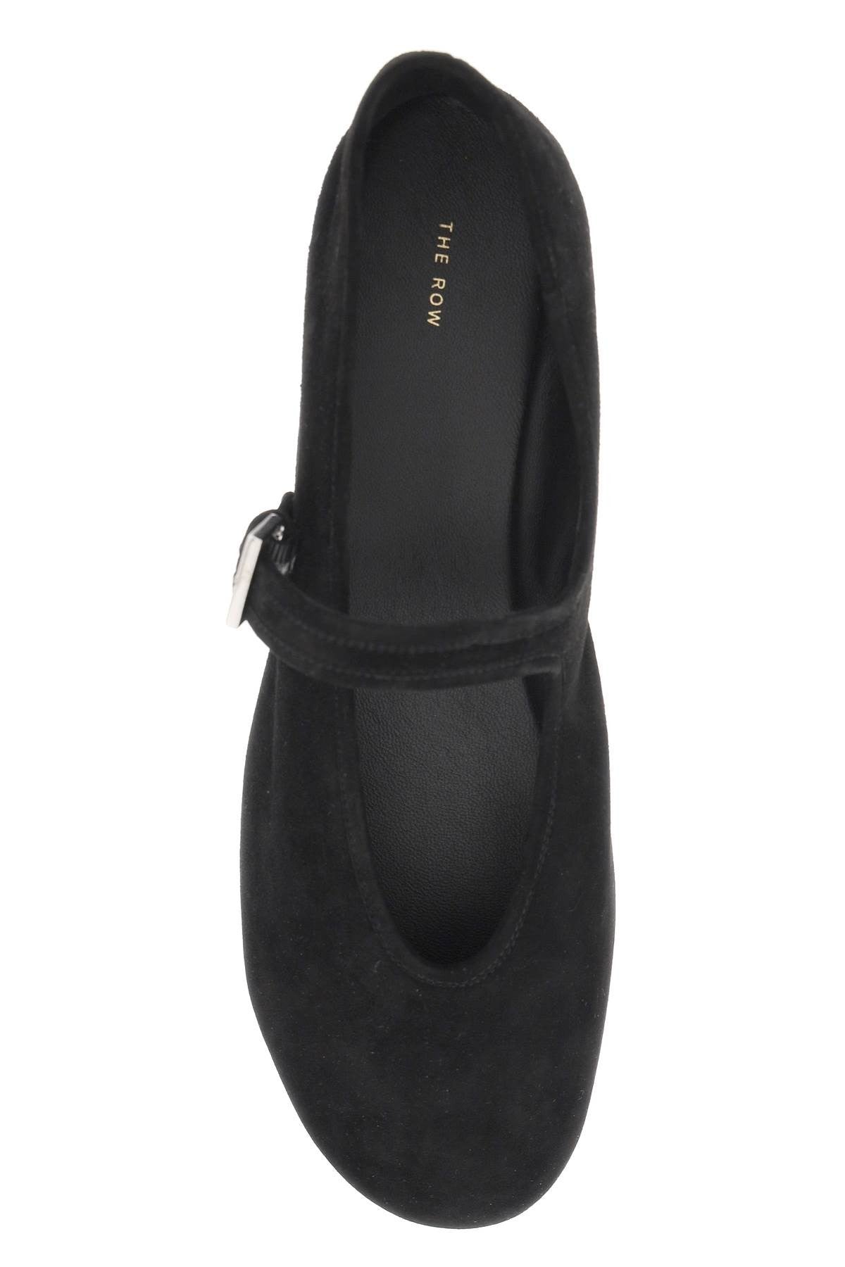 THE ROW suede boheme mj ballet flats