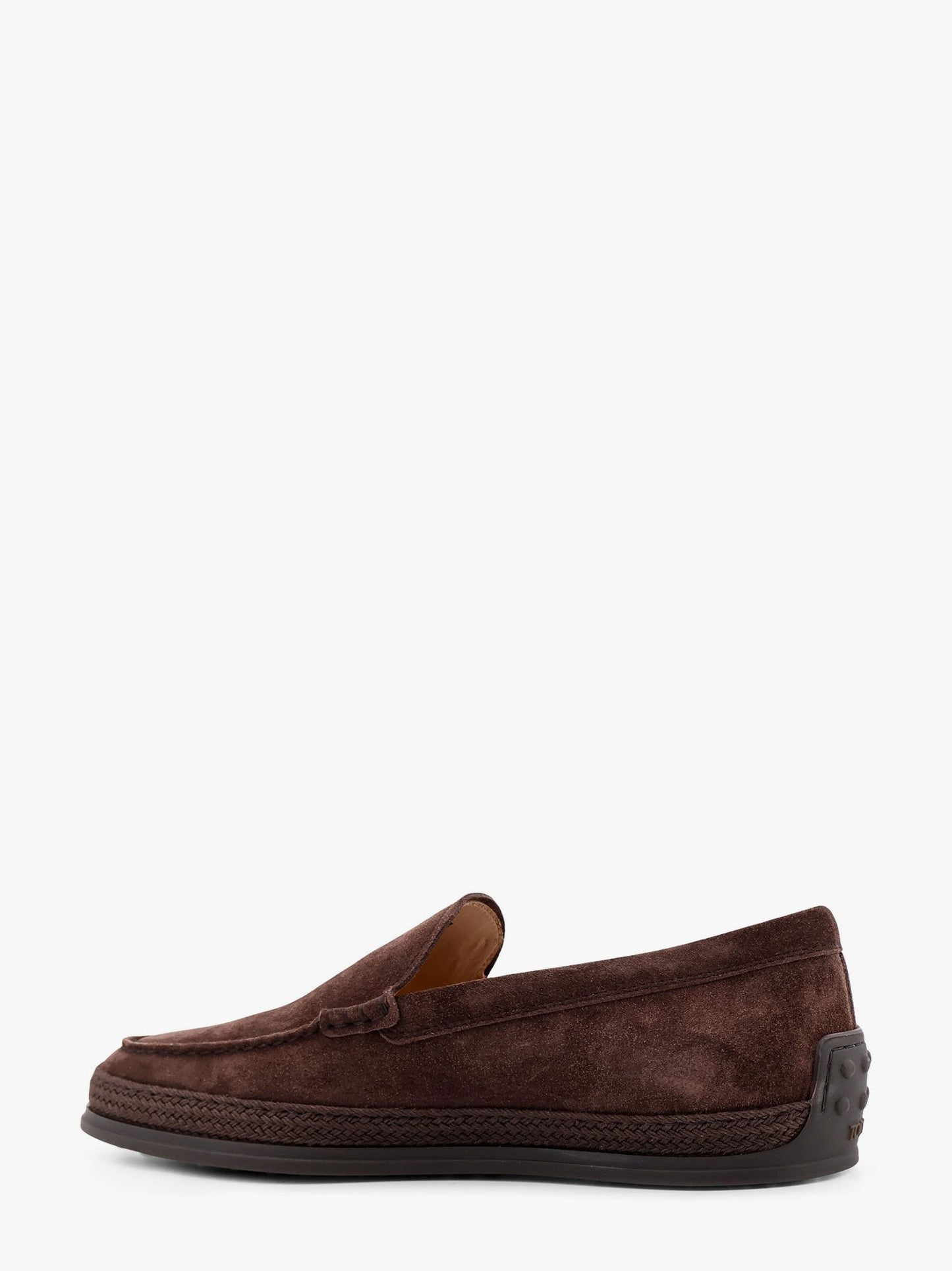 TOD'S Suede loafer with engraved logo
