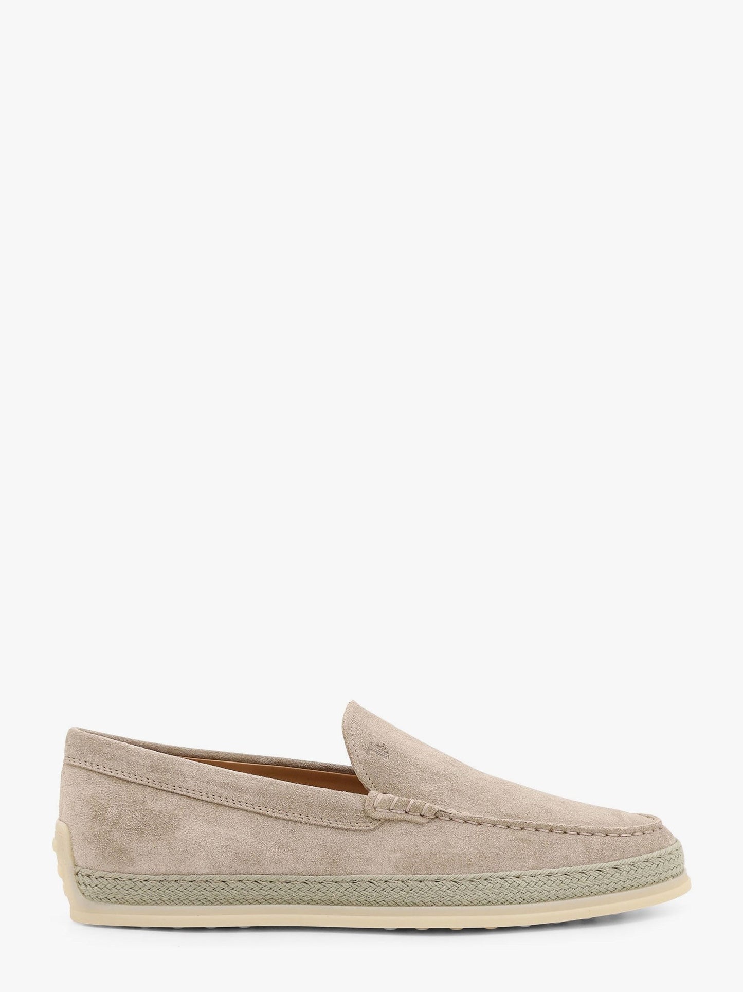 TOD'S Suede loafer with engraved logo