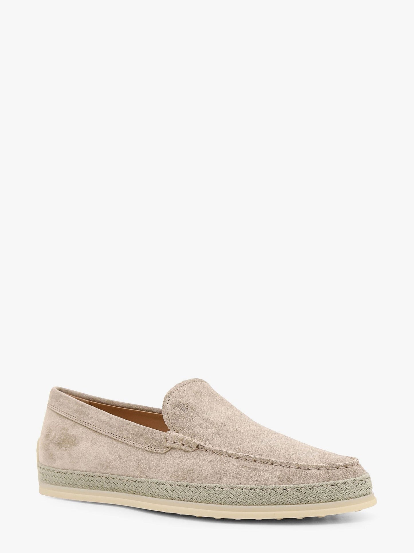 TOD'S Suede loafer with engraved logo