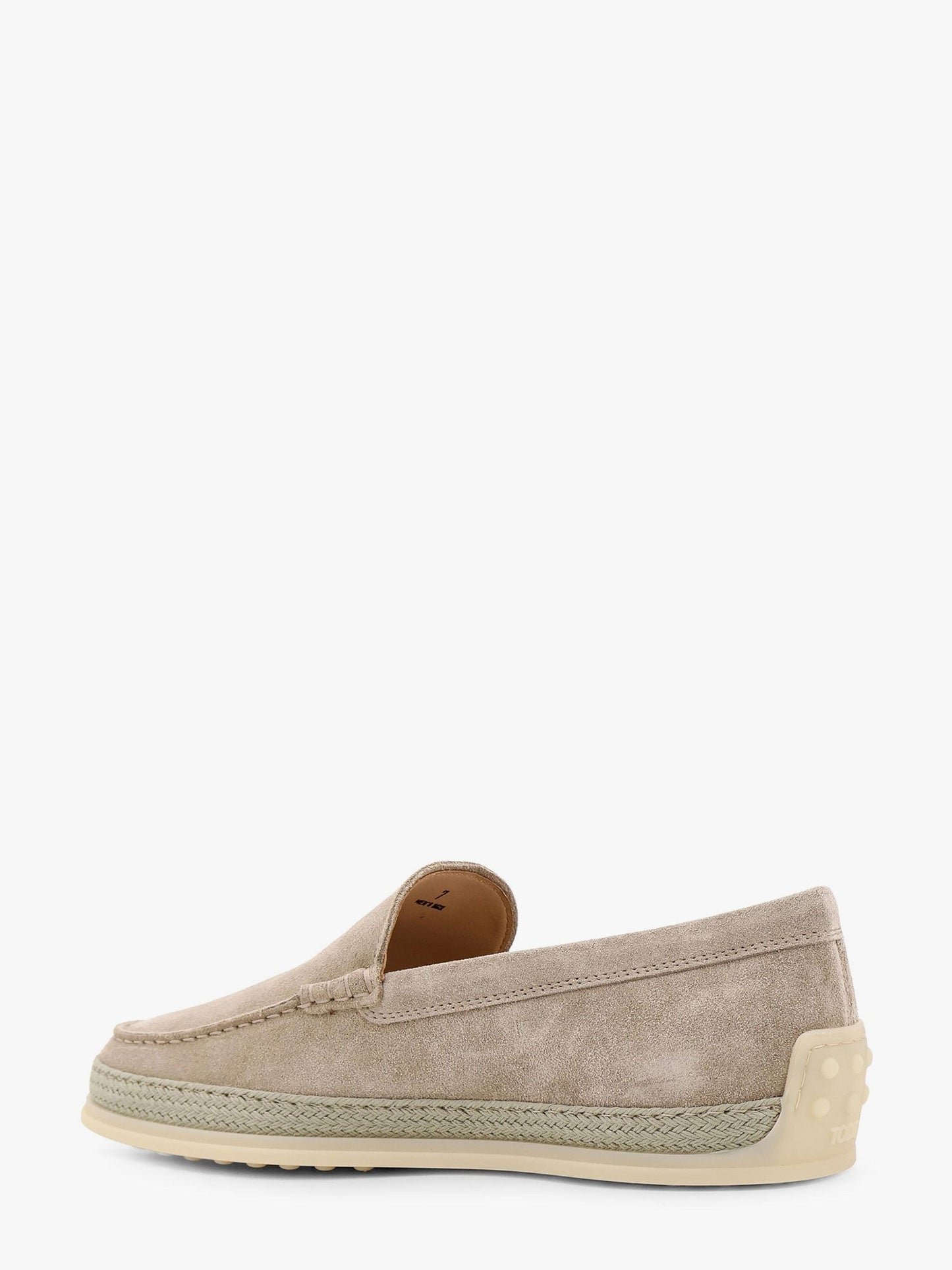 TOD'S Suede loafer with engraved logo