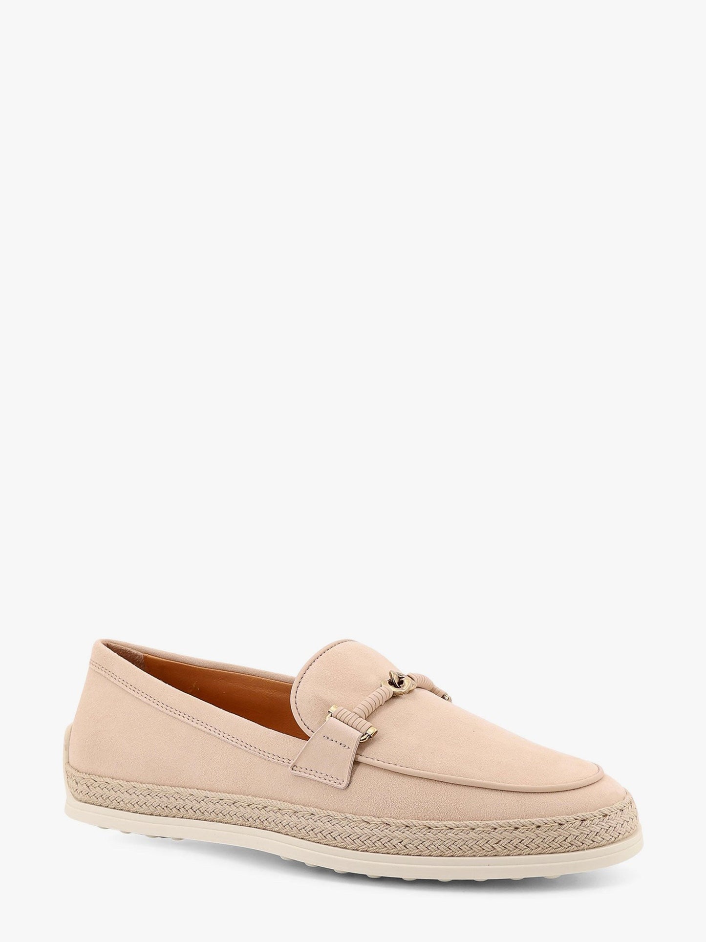 TOD'S Suede loafer with metal detail