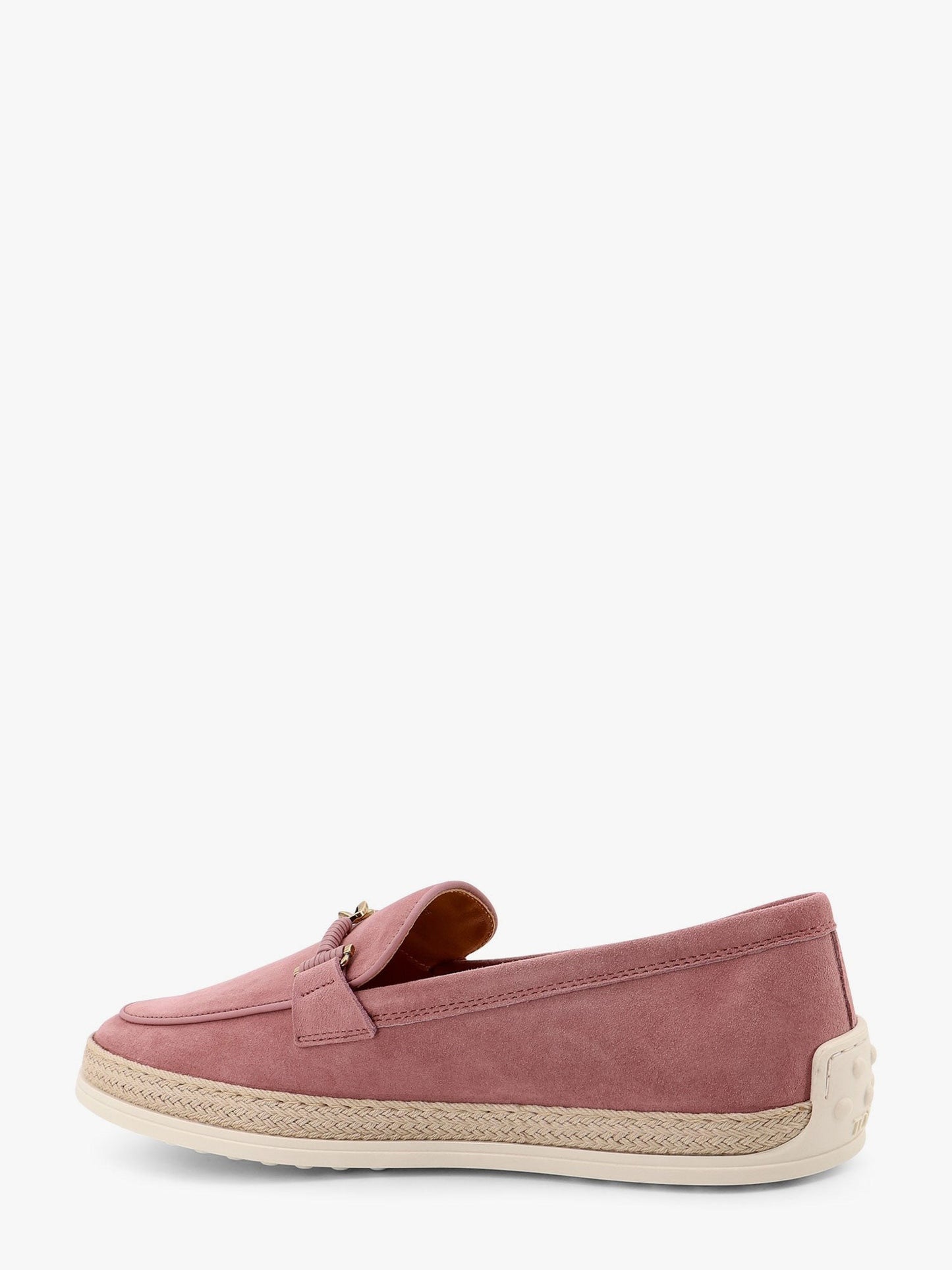 TOD'S Suede loafer with metal detail
